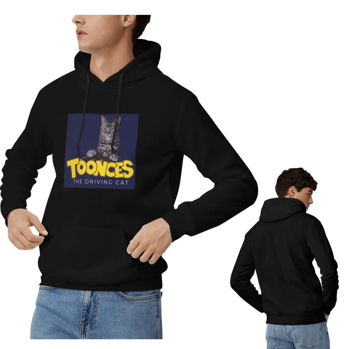 Winter Clothing Drive - Toonces The Driving Cat パーカー メンズ