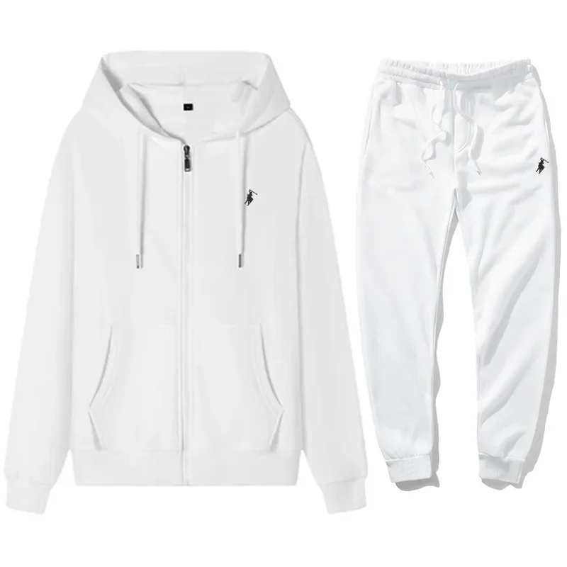 Winter Clothing For Men - 2026年メンズクラシックフーディスポーツパンツセット秋冬暖かいカジュアルフィットネストラックジャケット保温ジョギングスポーツウェア衣装服