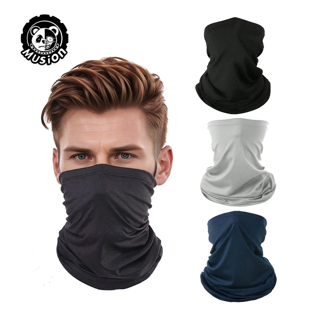 Wool Balaclava Knit - Musion バラクラバ ライディングマスク 多機能 防風 日焼け防止