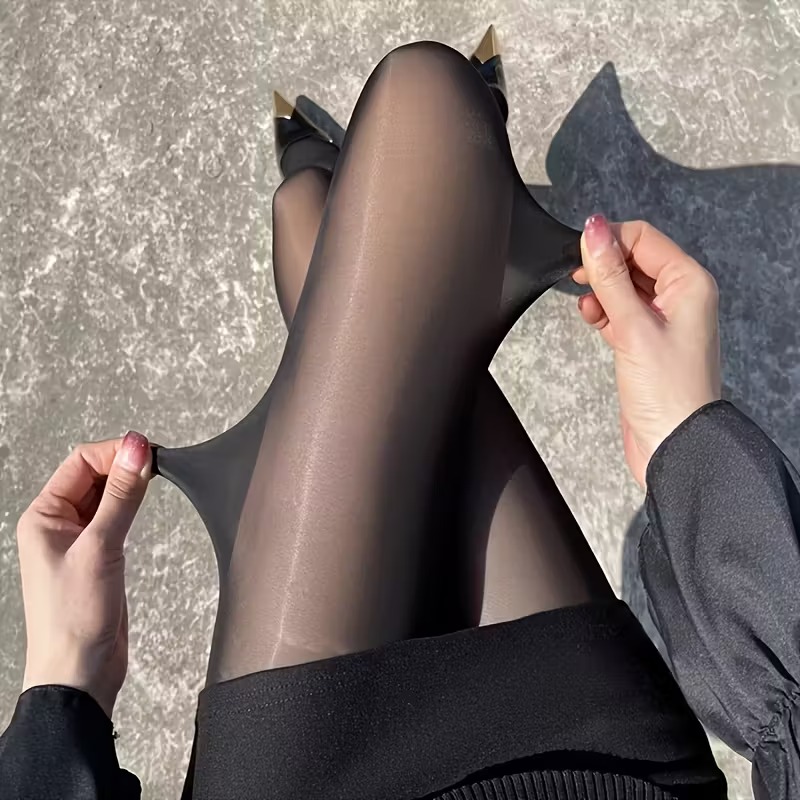 Winter Clothing Essentials For Women - 冬用サーマルウールレギンス レディース 厚手のポーラーフリース裏地付きパンスト 寒い天候に最適 必須の暖かい服