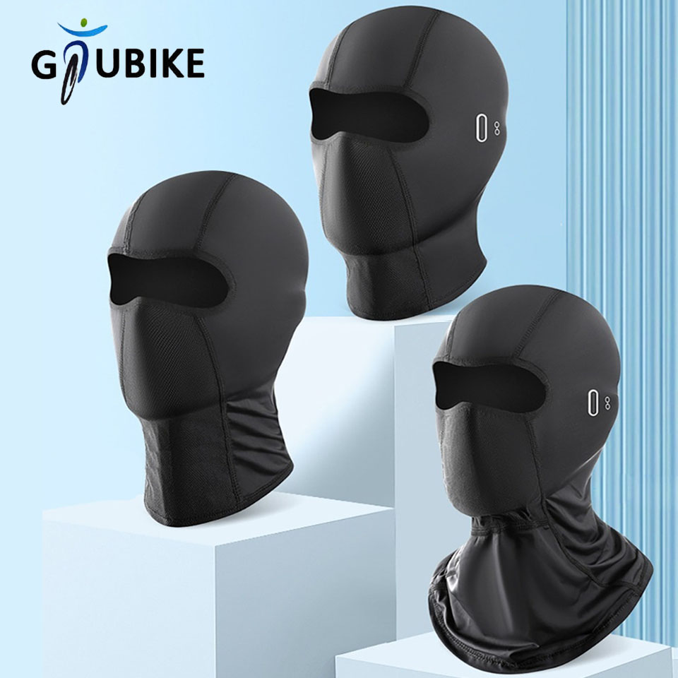 Wool Balaclava Knit - GTUBIKE サイクリングキャップ夏冷却オートバイバラクラバ帽子太陽 UV 保護バイクランニングアイスシルク夏 UV 保護マスク