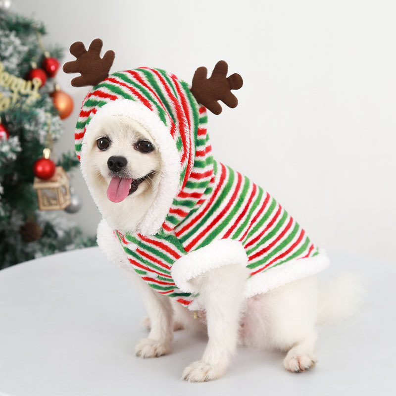 メリークリスマス犬のコート,鹿のスタイルの服,ペットの服,小 - Winter Clothing Looks のレビューと価格