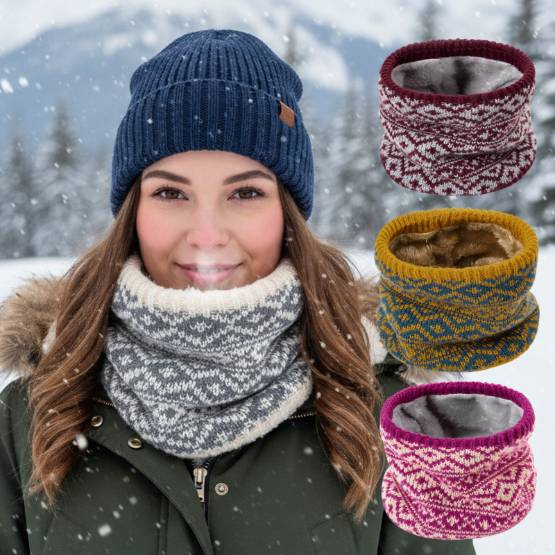 1-6個入り 冬用ニットネックゲイター フリース裏地付き 保 - Neck Gaiter Fleece のレビューと価格