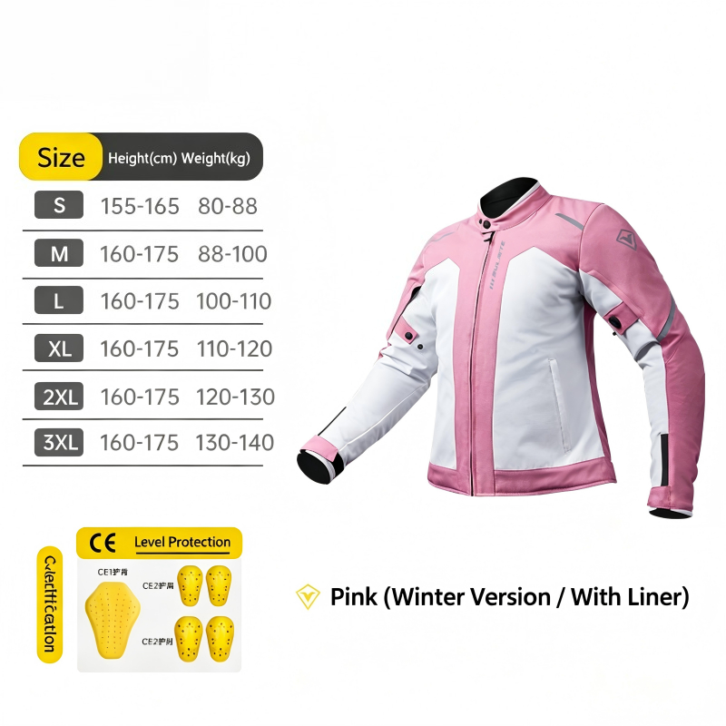 冬のオートバイジャケット女性防水防風モトレーシングコート C - Winter Clothing Articles のレビューと価格