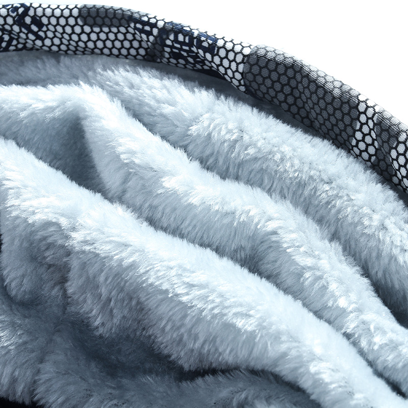 メンズトラックスーツフリースフード付き厚手冬服ジップアップパ - Winter Clothing For Men のレビューと価格