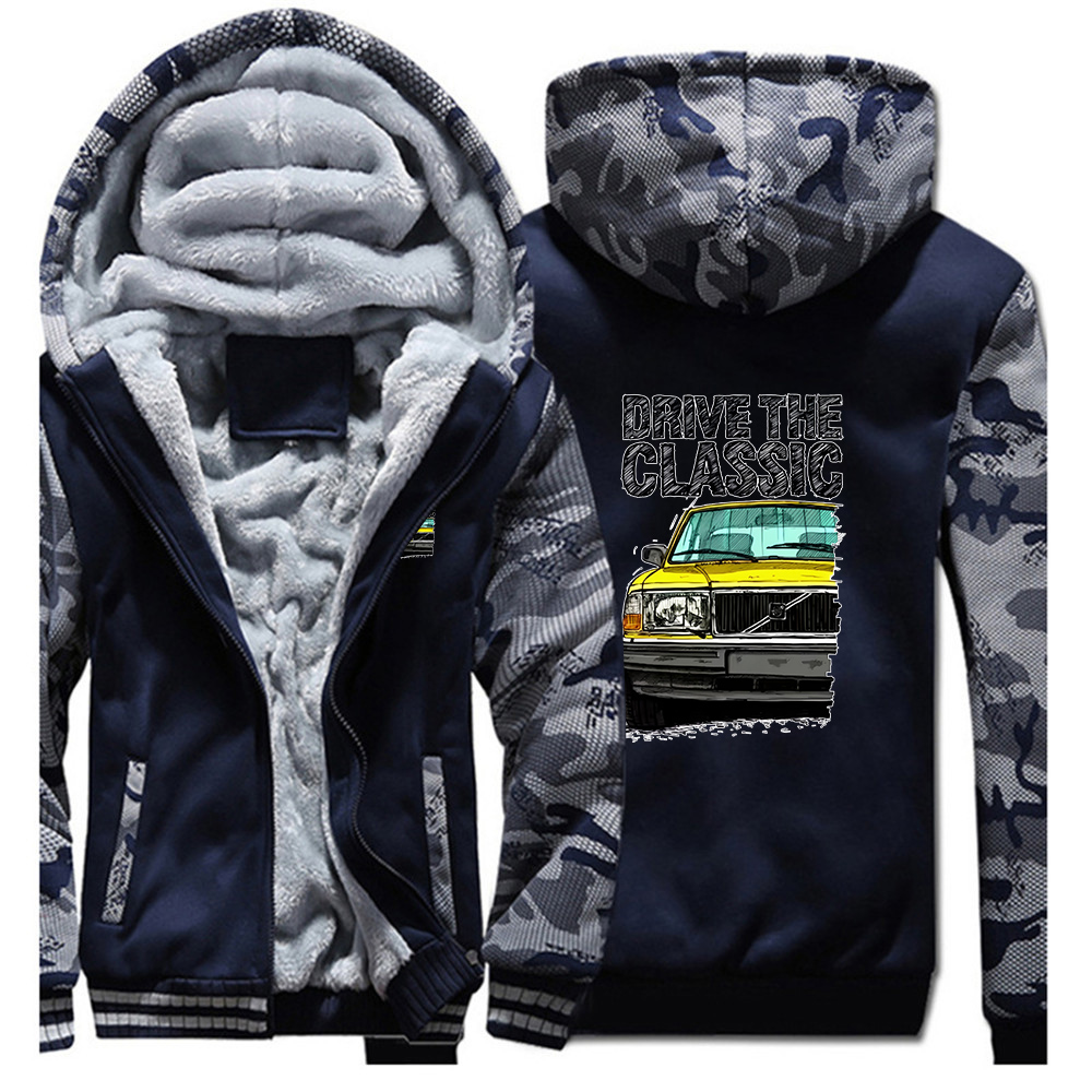 フリース暖かい厚手のパーカーは、クラシックな240レトロな古 - Winter Clothing Drive のレビューと価格