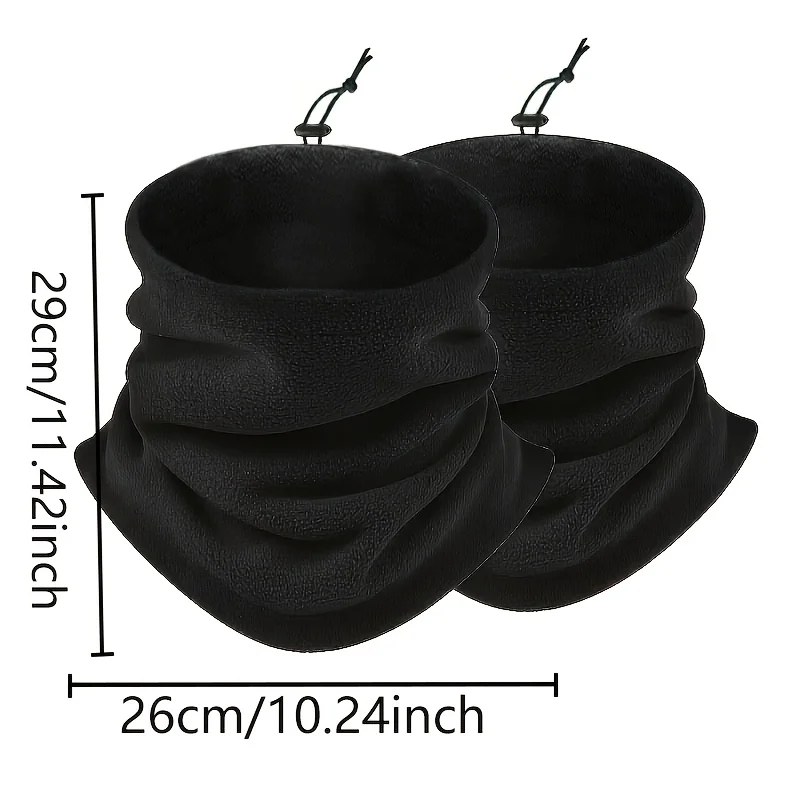 冬用バイク暖かいマスク男性女性フリースネックアウトドアウォー - Neck Gaiter Fleece のレビューと価格