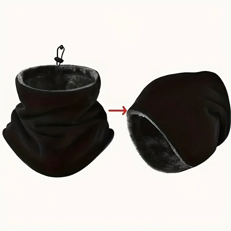 冬用バイク暖かいマスク男性女性フリースネックアウトドアウォー - Neck Gaiter Fleece のレビューと価格