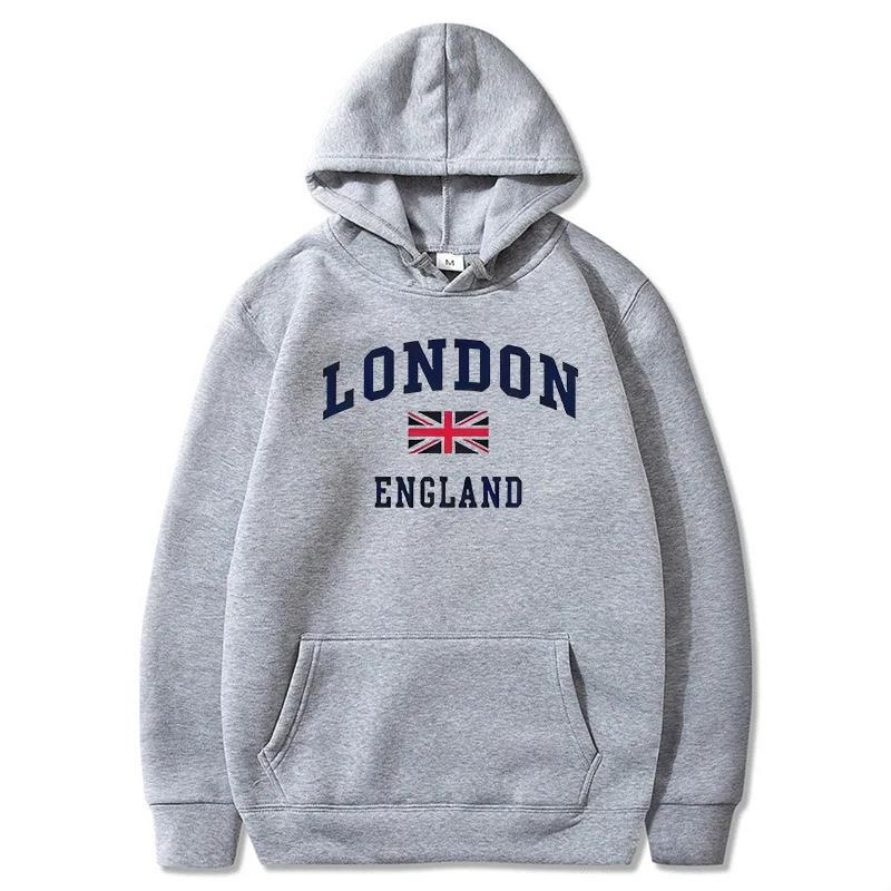 ロンドンイングランドパーカーメンズフード付きスウェットシャツ - Winter Clothing London のレビューと価格