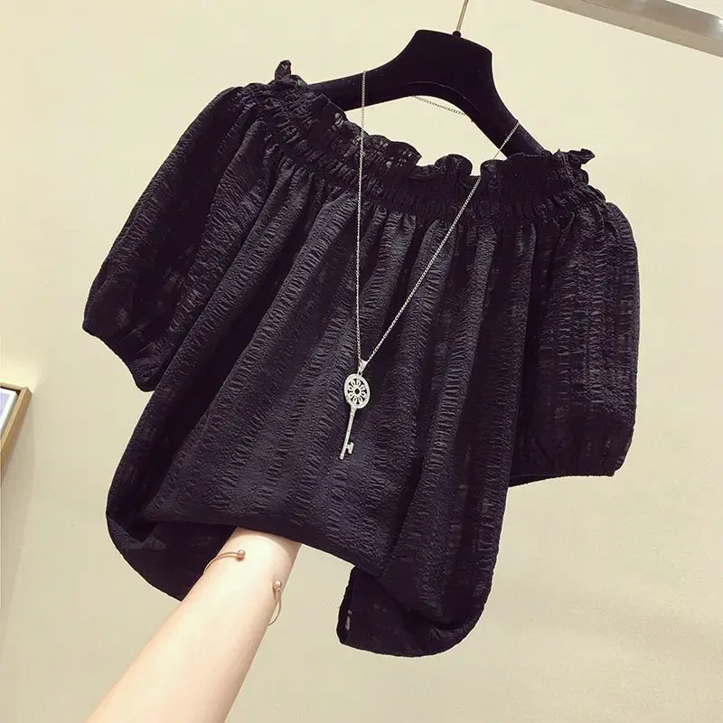 ローズレッド カジュアル スラッシュネック パフスリーブ シ - Winter Clothing Line のレビューと価格