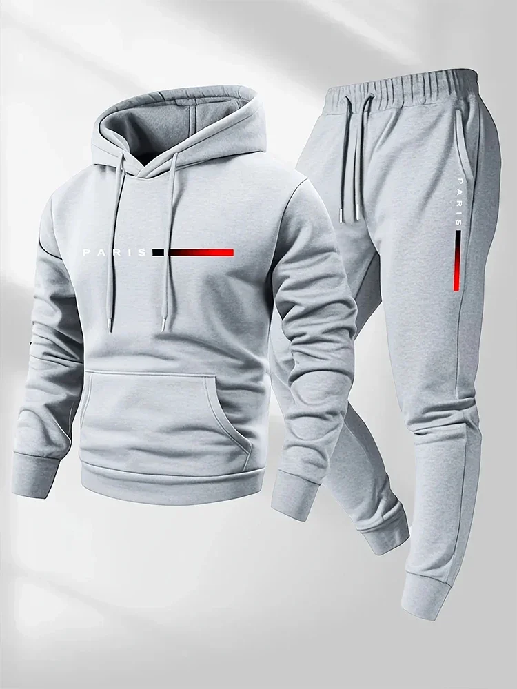 デイリーカジュアルスポーツジョギングスーツ 無地スポーツウェ - Winter Clothing For Men のレビューと価格