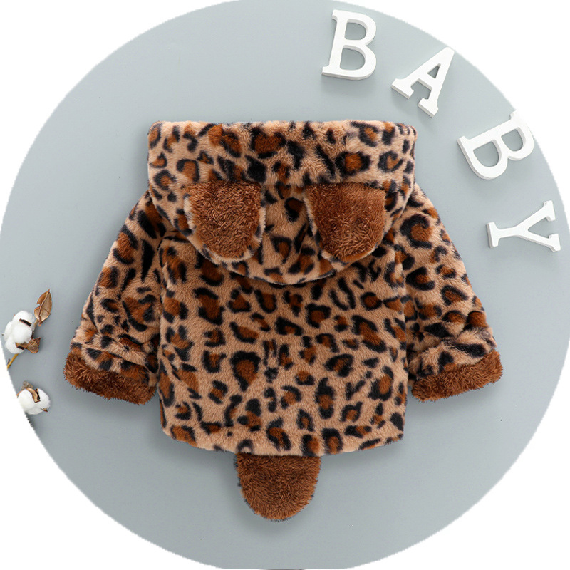 赤ちゃんのためのぬいぐるみのジャケット,ヒョウ柄,クリスマス - Winter Clothing For Toddlers のレビューと価格