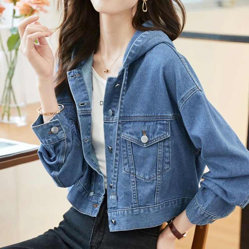 女性用フード付きショートジャケット,女性用アウター,ショート - Winter Clothing Offer のレビューと価格