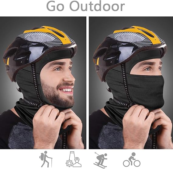男女兼用スキーマスク、UVカット付きバラクラバフェイスカバー - Wool Balaclava Knit のレビューと価格