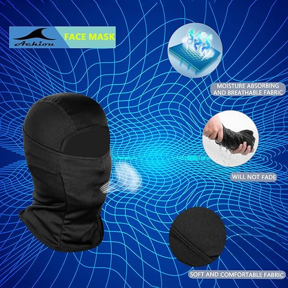 男女兼用スキーマスク、UVカット付きバラクラバフェイスカバー - Wool Balaclava Knit のレビューと価格