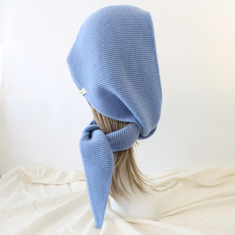100%ウール ビッグソフィースカーフ オーバーサイズフード - Wool Balaclava Knit のレビューと価格