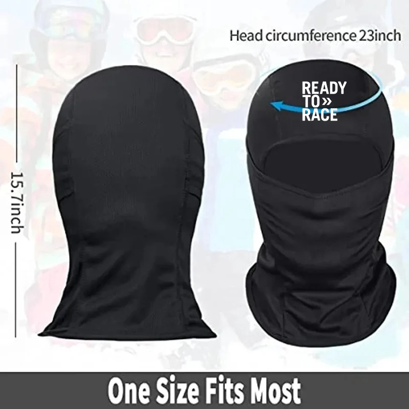 オートバイ、スキーフード、戦術、雪、ランニング、寒い天候、レ - Wool Balaclava Knit のレビューと価格