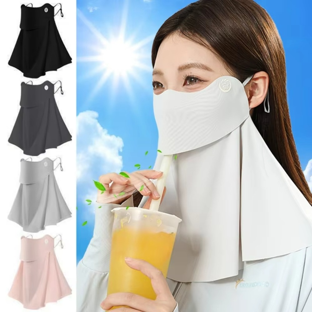夏用アイスシルク日焼け止めマスク 女性用 UPF50+ 抗紫 - Wool Balaclava Knit のレビューと価格