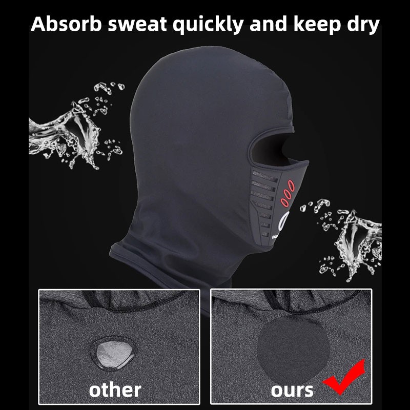 夏冬兼用暖かいフリース素材バイク用フェイスマスク、防塵・防風 - Wool Balaclava Knit のレビューと価格