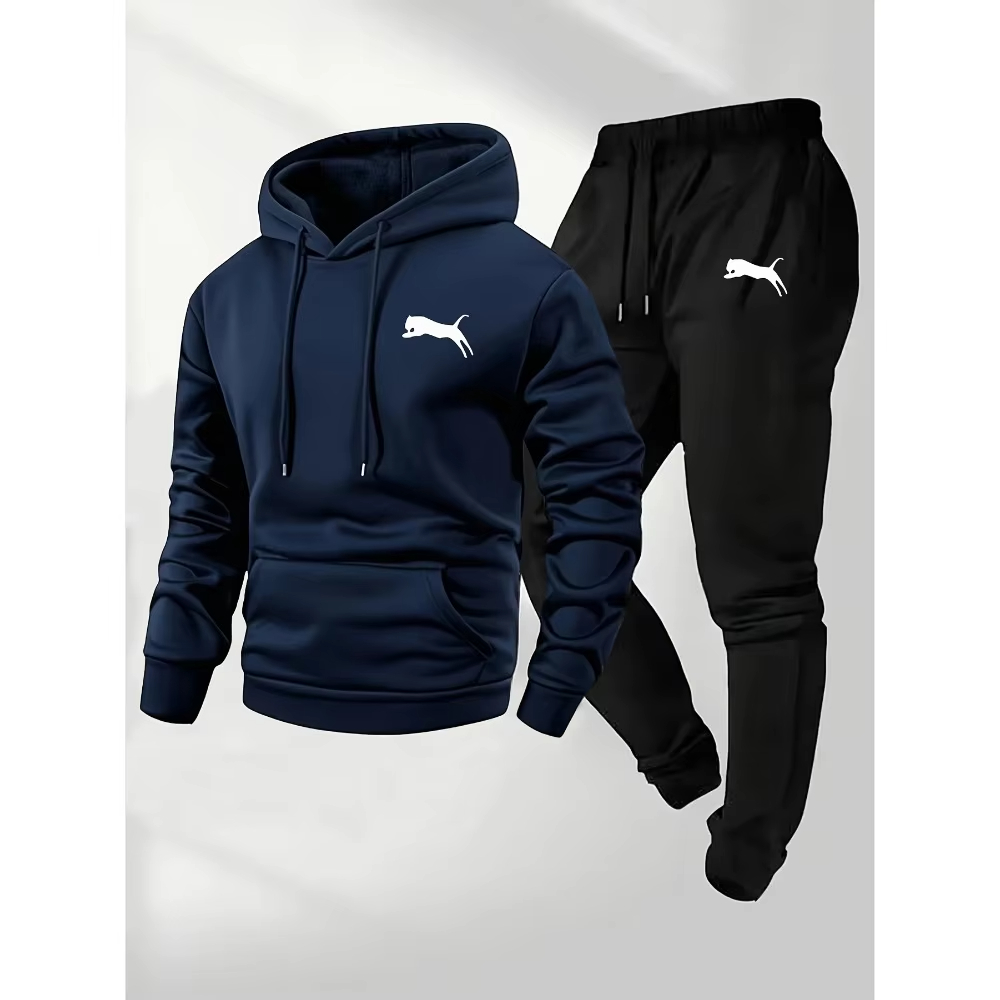 2026年売れ筋メンズフード付きスウェット＆パンツセットカジ - Winter Clothing For Men のレビューと価格